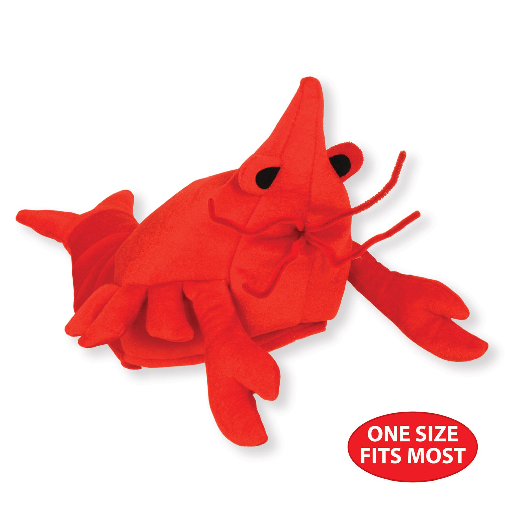 Beistle Red Plush Crawfish Hat
